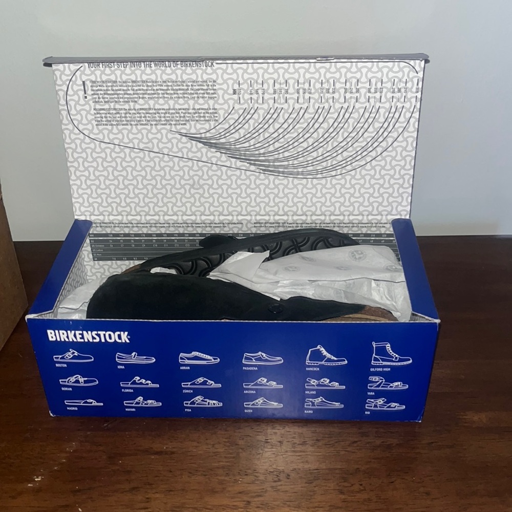 Boston Black Suede Birkenstocks